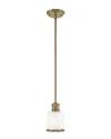 Livex Lighting Livex Middlebush 1 Lt Antique Brass Mini Pendant