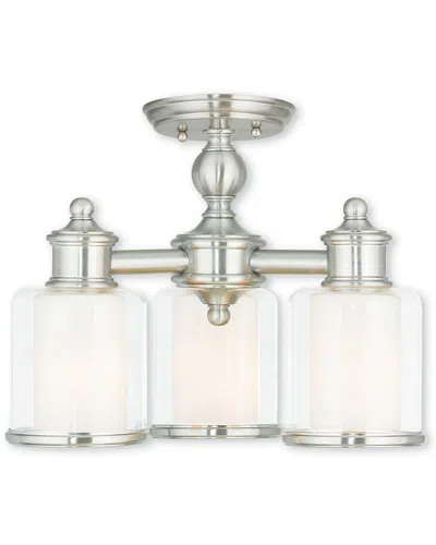 Livex Lighting Livex Middlebush 3-light Bn Mini Chandelier/ceiling Mount