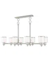 Livex Lighting Livex Middlebush 8-light Brushed Nickel Linear Chandelier