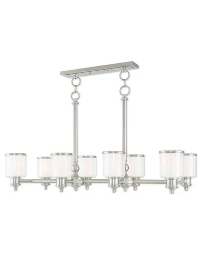 Livex Lighting Livex Middlebush 8-light Brushed Nickel Linear Chandelier
