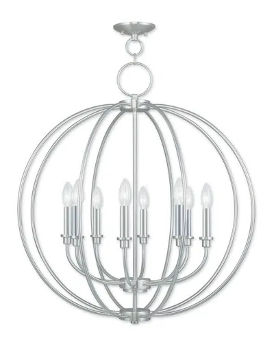 Livex Lighting Livex Milania 8-light Brushed Nickel Chandelier