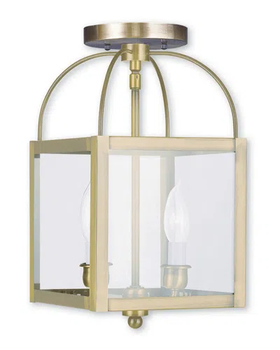 Livex Lighting Livex Milford 2-light Ab Chain Hang/ceiling Mount