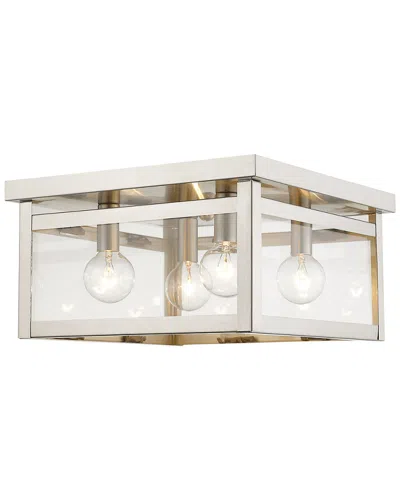 Livex Lighting Livex Milford 4-light Brushed Nickel Ceiling Mount
