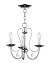Livex Lighting Livex Mirabella 3-light Polished Chrome Chandelier In Metallic