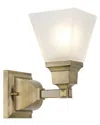 Livex Lighting Livex Mission 1-light Antique Brass Bath-light