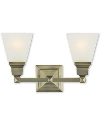 Livex Lighting Livex Mission 2-light Antique Brass Bath-light
