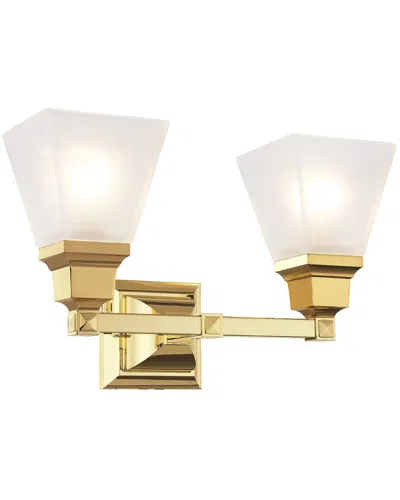 Livex Lighting Livex Mission 2-light Polished Brass Bath-light
