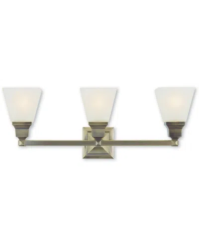 Livex Lighting Livex Mission 3-light Antique Brass Bath-light