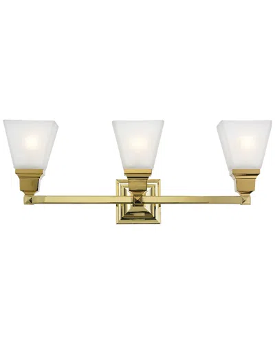 Livex Lighting Livex Mission 3-light Polished Brass Bath-light