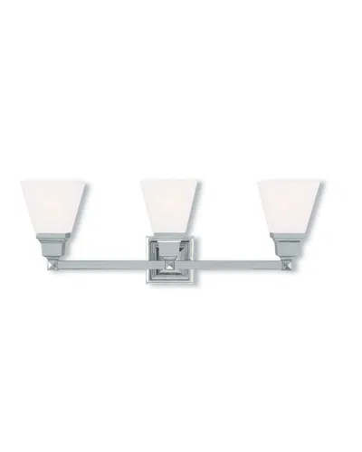 Livex Lighting Livex Mission 3-light Polished Nickel Bath-light
