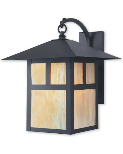 Livex Lighting Livex Montclair Mission 1-light Bronze Outdoor Wall Lantern In Black