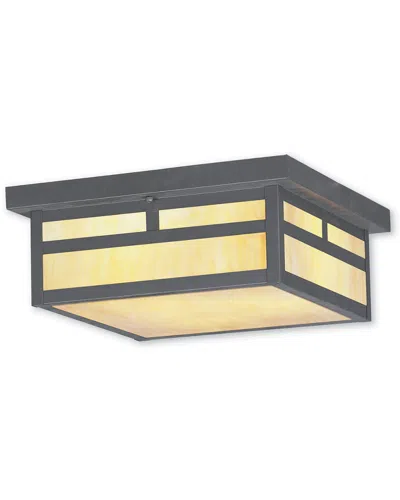 Livex Lighting Livex Montclair Mission 3-light Bronze Outdoor Ceiling Mount