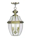 Livex Lighting Livex Monterey 2-light Ab Outdoor Chain Lantern