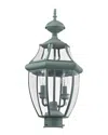 Livex Lighting Livex Monterey 2-light Verdigris Outdoor Post Lantern In Green