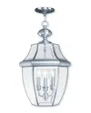 Livex Lighting Livex Monterey 3-light Bn Outdoor Chain Lantern