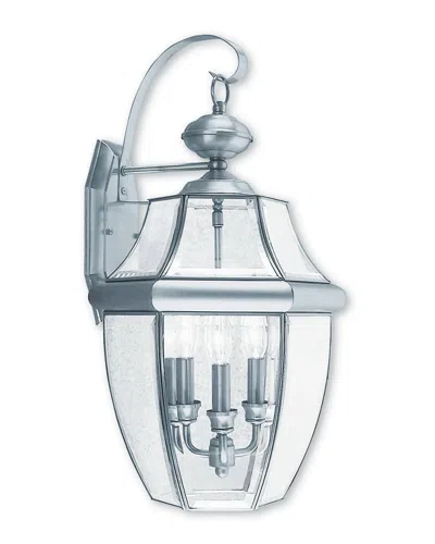 Livex Lighting Livex Monterey 3-light Bn Outdoor Wall Lantern