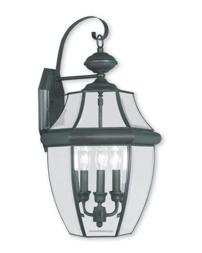 Livex Lighting Livex Monterey 3-light Bronze Outdoor Wall Lantern
