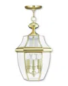 Livex Lighting Livex Monterey 3-light Pb Outdoor Chain Lantern