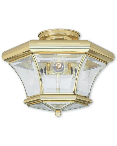 Livex Lighting Livex Monterey 3-light Polished Brass Ceiling Mount