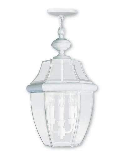 Livex Lighting Livex Monterey 3-light White Outdoor Chain Lantern