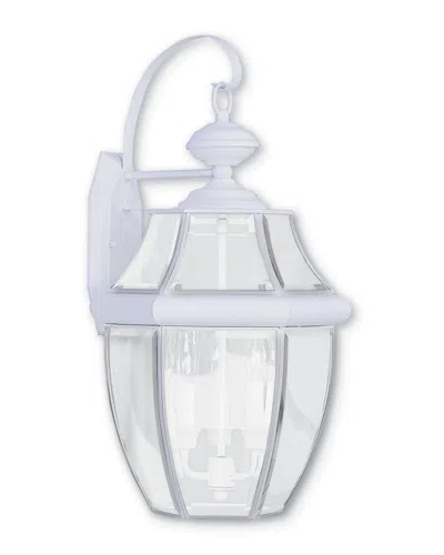 Livex Lighting Livex Monterey 3-light White Outdoor Wall Lantern