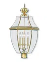 Livex Lighting Livex Monterey 4-light Ab Outdoor Post Lantern