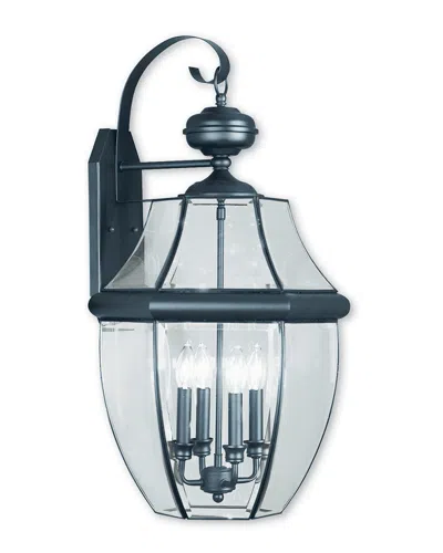 Livex Lighting Livex Monterey 4-light Black Outdoor Wall Lantern