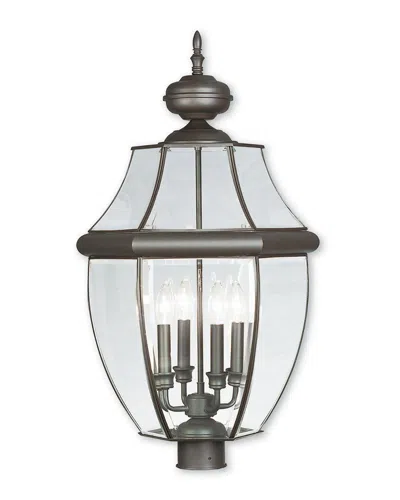 Livex Lighting Livex Monterey 4-light Bronze Outdoor Post Lantern
