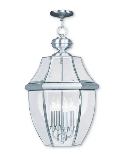 Livex Lighting Livex Monterey 4-light Bn Outdoor Chain Lantern