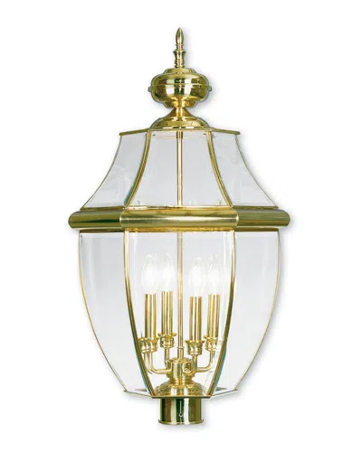 Livex Lighting Livex Monterey 4-light Pb Outdoor Post Lantern