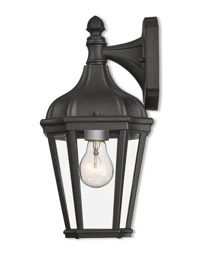 Livex Lighting Livex Morgan 1 Light Tbk Outdoor Wall Lantern In Black