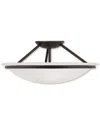 Livex Lighting Livex Newburgh 3-light Black Ceiling Mount
