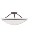 Livex Lighting Livex Newburgh 3-light Bronze Ceiling Mount