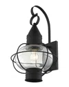 Livex Lighting Livex Newburyport 1-light Black Outdoor Wall Lantern In Black