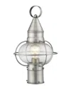 Livex Lighting Livex Newburyport 1-light Bn Outdoor Post Lantern In Gray