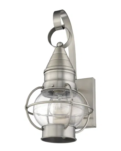 Livex Lighting Livex Newburyport 1-light Bn Outdoor Wall Lantern