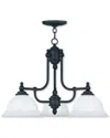 Livex Lighting Livex North Port 3-light Black Chandelier
