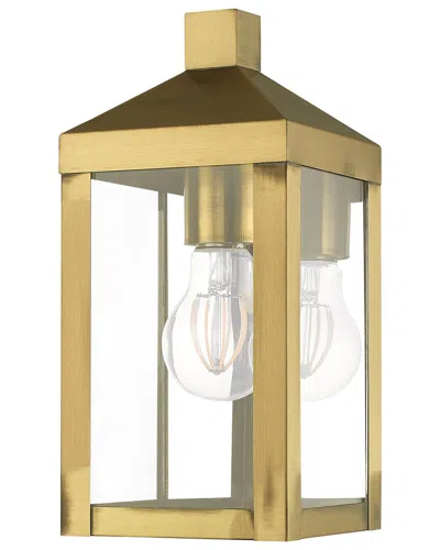 Livex Lighting Livex Nyack 1 Lt Ab Outdoor Wall Lantern