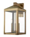 Livex Lighting Livex Nyack 3 Light Ab Outdoor Wall Lantern