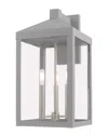 Livex Lighting Livex Nyack 3 Light Nordic Gray Outdoor Wall Lantern
