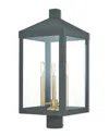 Livex Lighting Livex Nyack 3 Lt Bz Outdoor Post Top Lantern