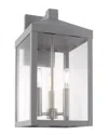 Livex Lighting Livex Nyack 3 Lt Nordic Gray Outdoor Wall Lantern