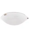 Livex Lighting Livex Oasis 3-light Brushed Nickel Ceiling Mount In White