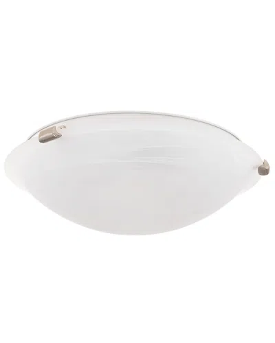 Livex Lighting Livex Oasis 3-light Brushed Nickel Ceiling Mount In White