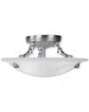 Livex Lighting Livex Oasis 3-light Brushed Nickel Ceiling Mount