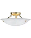 Livex Lighting Livex Oasis 3-light Polished Brass Ceiling Mount