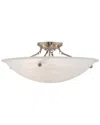 Livex Lighting Livex Oasis 4-light Brushed Nickel Ceiling Mount