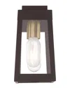 Livex Lighting Livex Oslo 1 Light Bronze Outdoor Wall Lantern In Brown