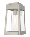 Livex Lighting Livex Oslo 1 Light Brushed Nickel Outdoor Wall Lantern
