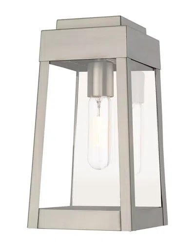 Livex Lighting Livex Oslo 1 Light Brushed Nickel Outdoor Wall Lantern